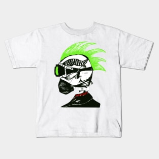 Skeleton Punk Warrior From Hell Kids T-Shirt